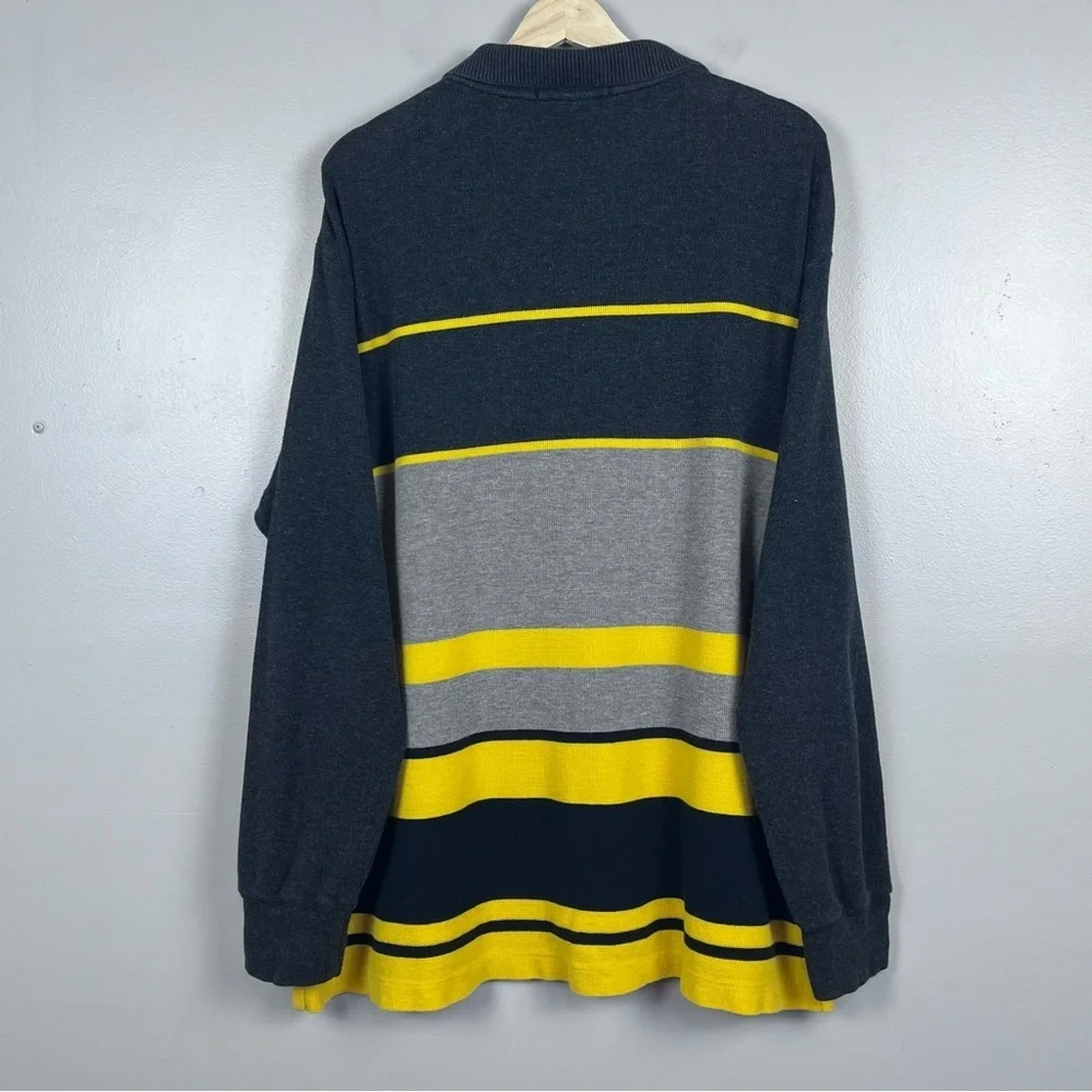 Polo Sport Ralph Lauren Men's Cotton Long Sleeve Striped Rugby Shirt Size XL